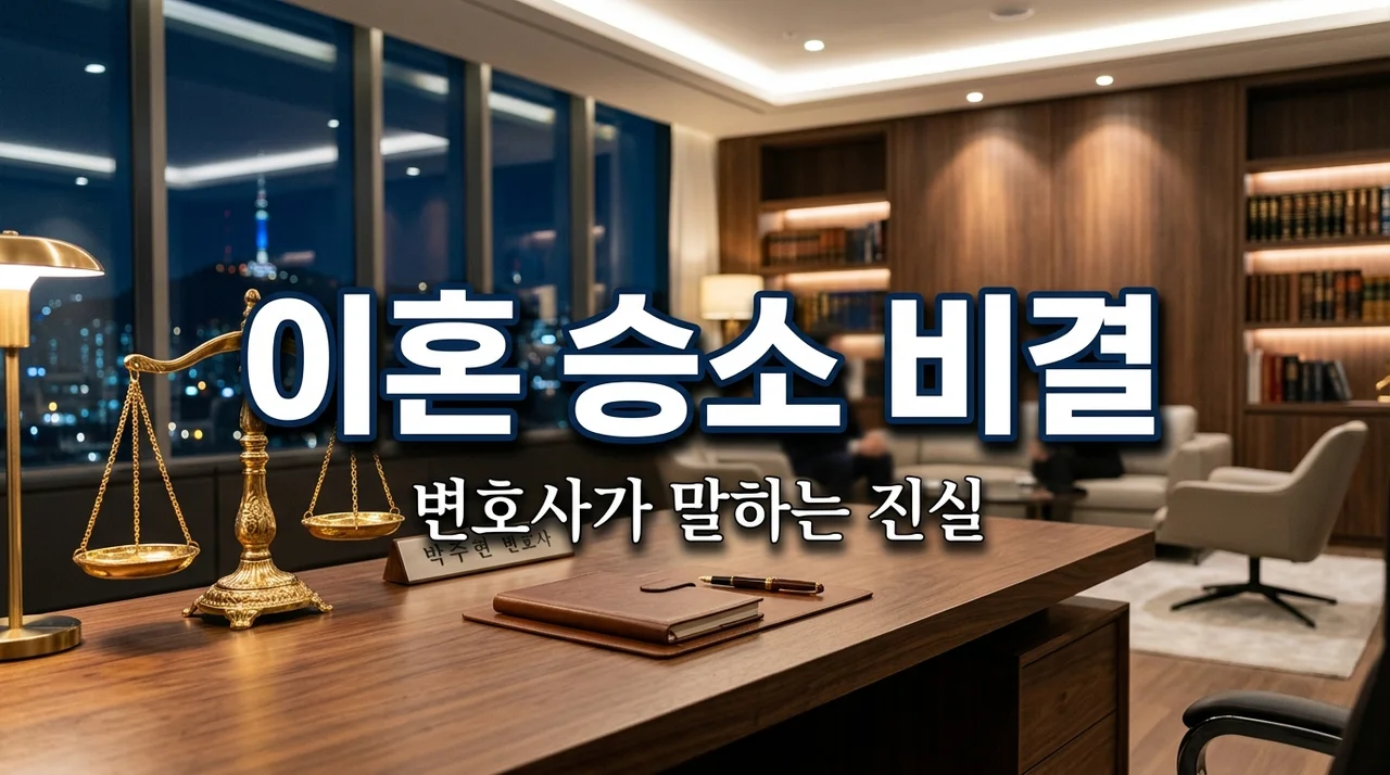 연예인 이혼 전문 변호사의 고백, 상간자 소송과 양육비 승소의 결정적 한 끗