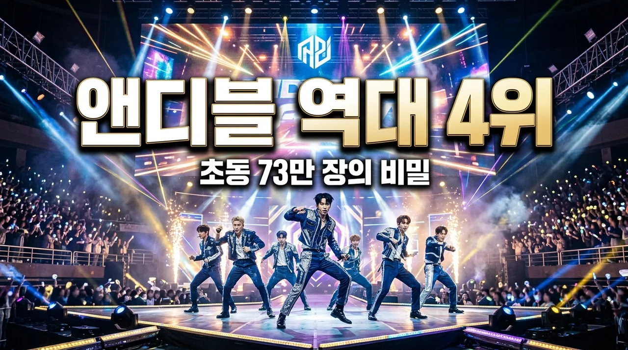 앤디블 초동 73만 장 역대 4위? 직접 보고 소름 돋은 성공 비결과 Curious 해석
