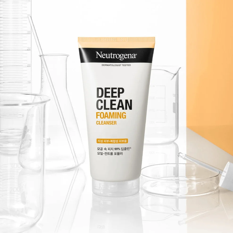 뉴트로지나 딥클린 폼클렌징 클렌징폼 저자극 세안제 150ml, 2개 상세 이미지 2