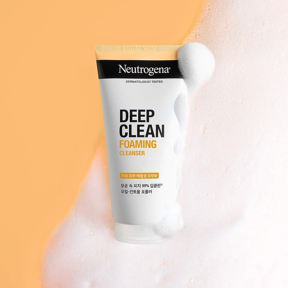 뉴트로지나 딥클린 폼클렌징 클렌징폼 저자극 세안제 150ml, 2개 상세 이미지 3