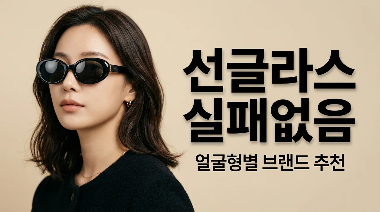 연예인 선글라스 따라 샀다 망해본 내가 찾은 얼굴형별 찰떡 브랜드 추천
