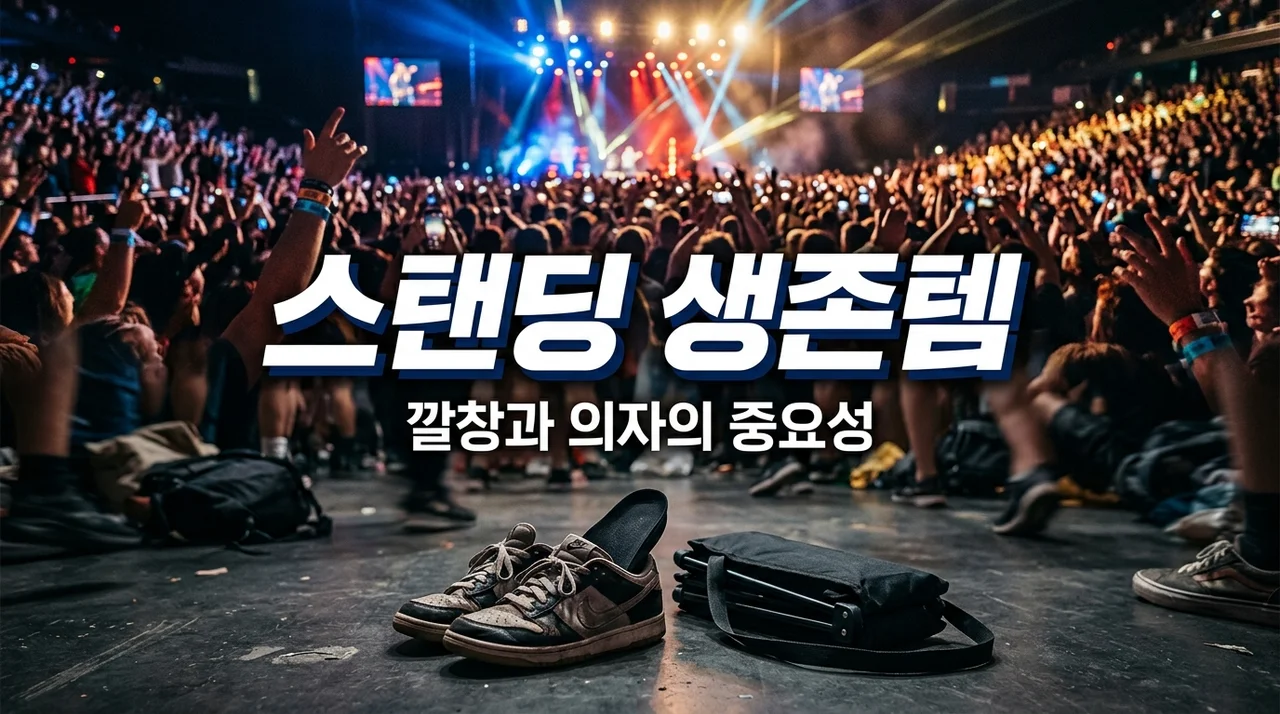 스탠딩 콘서트에서 멘탈 나간 뒤 깨달은 필수 준비물 2가지 (깔창, 의자 후기)