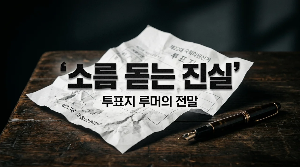 머니게임 류호진 PD 투표지 루머, 직접 파헤쳐보고 느낀 소름 돋는 전말과 공식 입장