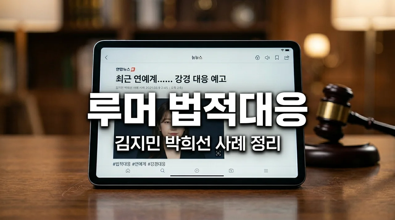 허위사실 유포 분노! 김지민·박희선 법적대응 보며 뼈저리게 느낀 점