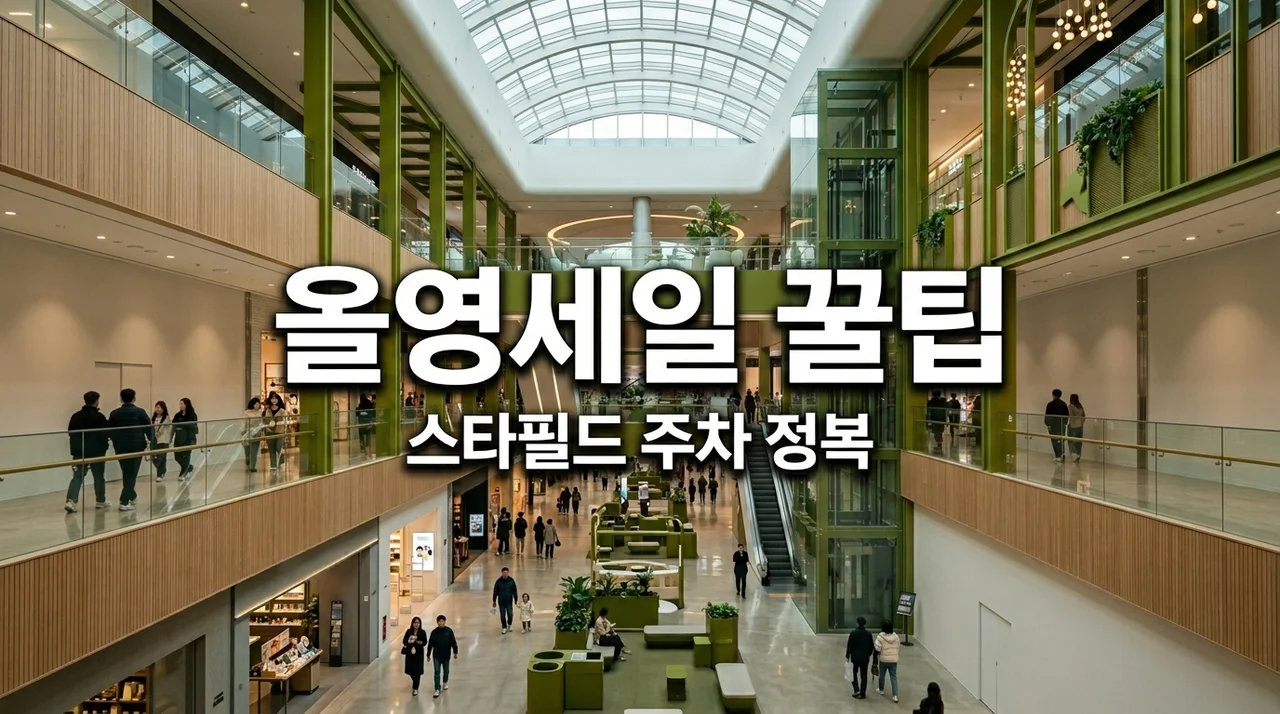 스타필드 올리브영 세일 방문기, 웨이팅 줄이고 주차 헬 탈출한 비결