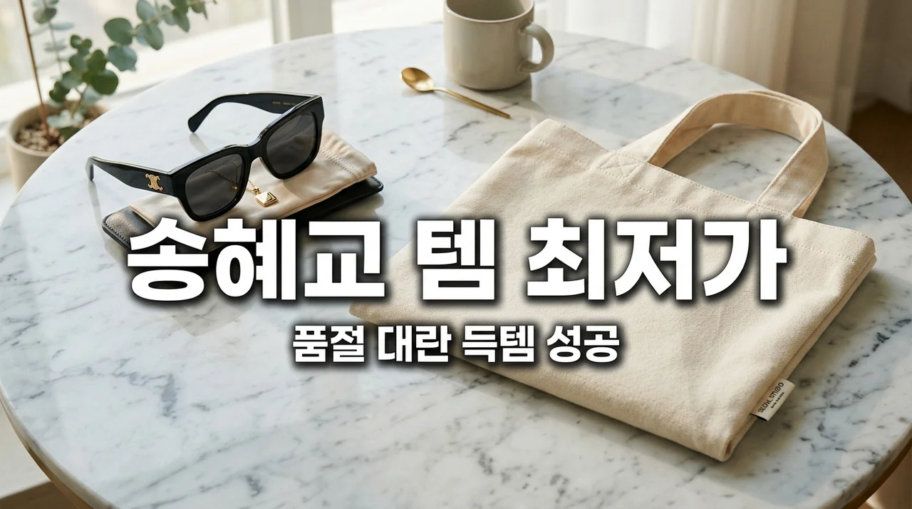 [리얼후기] 송혜교 인스타 선글라스 에코백 브랜드 정보 및 최저가 구매 성공 팁