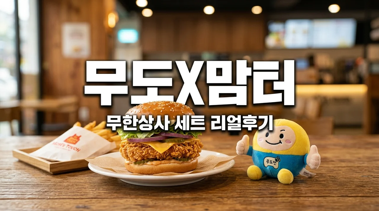 [리얼후기] 맘스터치 무한도전 무한상사 세트 가격 및 스퀴즈볼 굿즈 후회 없는 선택법
