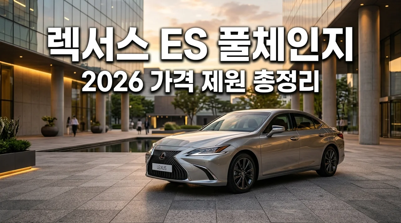 2026 렉서스 ES 풀체인지 가격표 제원 하이브리드 출시 전 꼭 알아야 할 3가지