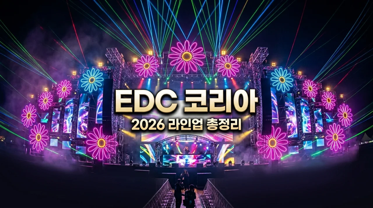 [리얼후기] EDC 코리아 2026 라인업 보고 소름 돋은 이유! 티에스토부터 홍중까지 역대급 분석
