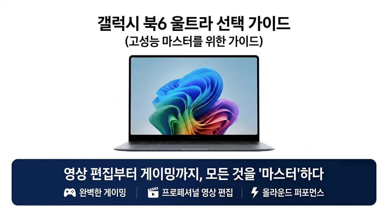 영상 편집부터 게임까지 종결하는 고성능 게이밍 노트북 삼성 갤럭시북6 울트라 선택 가이드