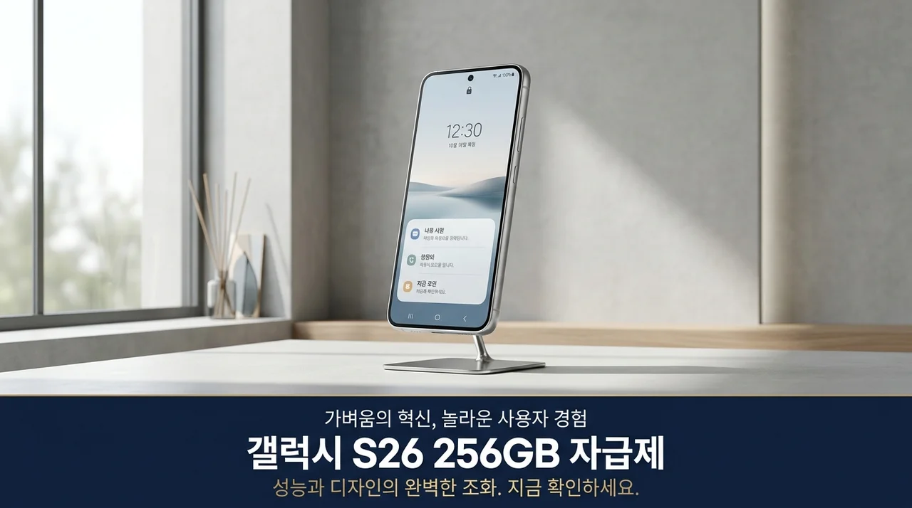 가볍고 성능 좋은 스마트폰 찾는다면 갤럭시 S26 256GB 자급제 사용감이 정말 남다르네요