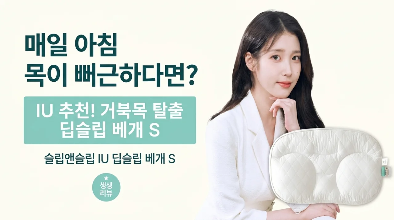 아침마다 목이 뻐근한 일자목이라면? 슬립앤슬립 아이유 깊은잠베개 S 써본 느낌