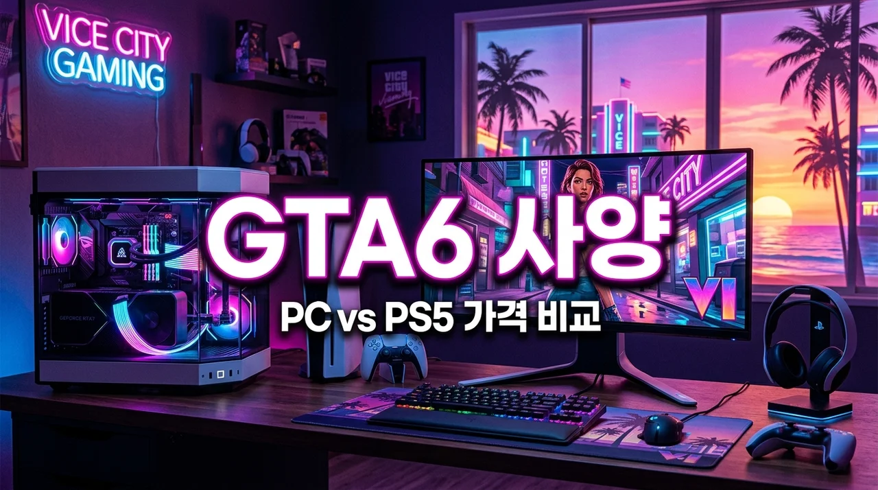 GTA6 PC 권장사양 총정리: 그래픽카드 마지노선과 PS5 가격 비교해 보니