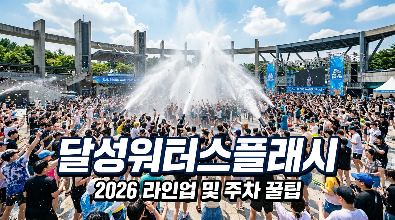 달성워터스플래시 2026 티켓 예매 전 꼭 알아야 할 3가지와 라인업 후기