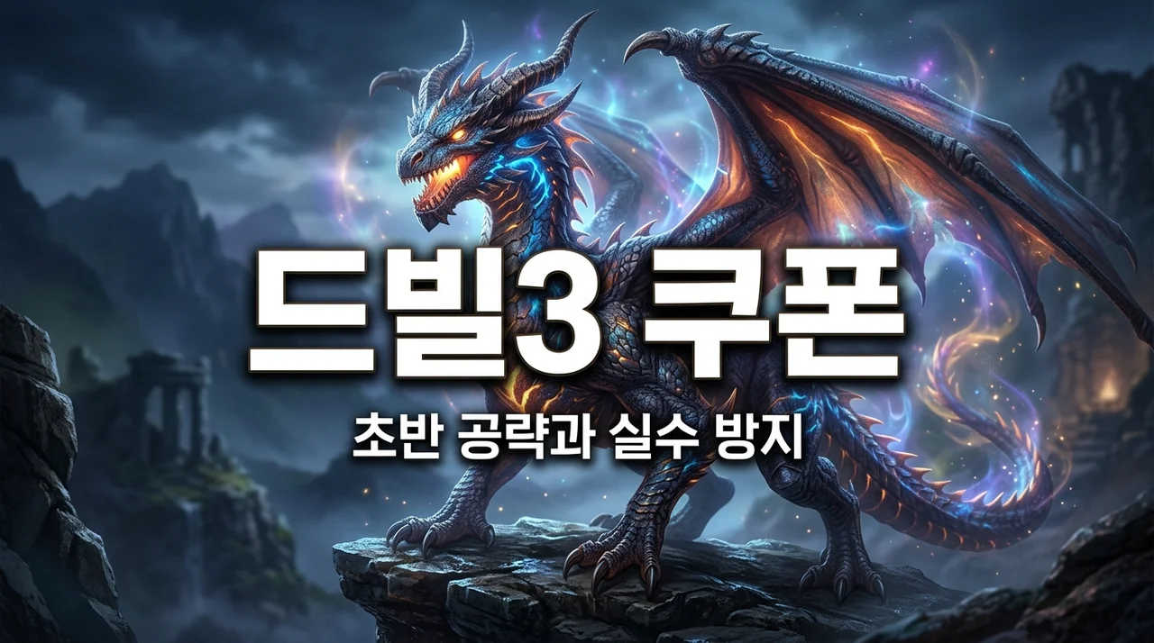드빌3 쿠폰 보상 놓치고 후회했던 이유, 드래곤빌리지3 초반 공략의 핵심은 따로 있더라고요