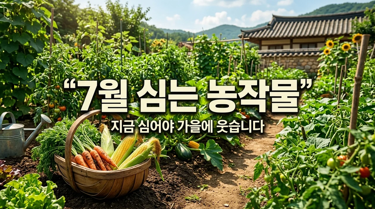 7월에 심는 농작물, 빈 땅으로 두면 손해인 가성비 작물 5가지와 주의점