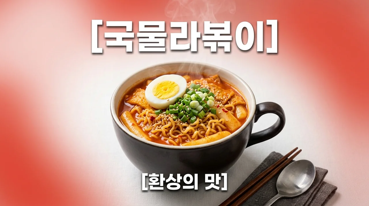 왕뚜껑 국물라볶이 후기, 편의점 꿀조합 토핑과 맛있게 먹는 조리법