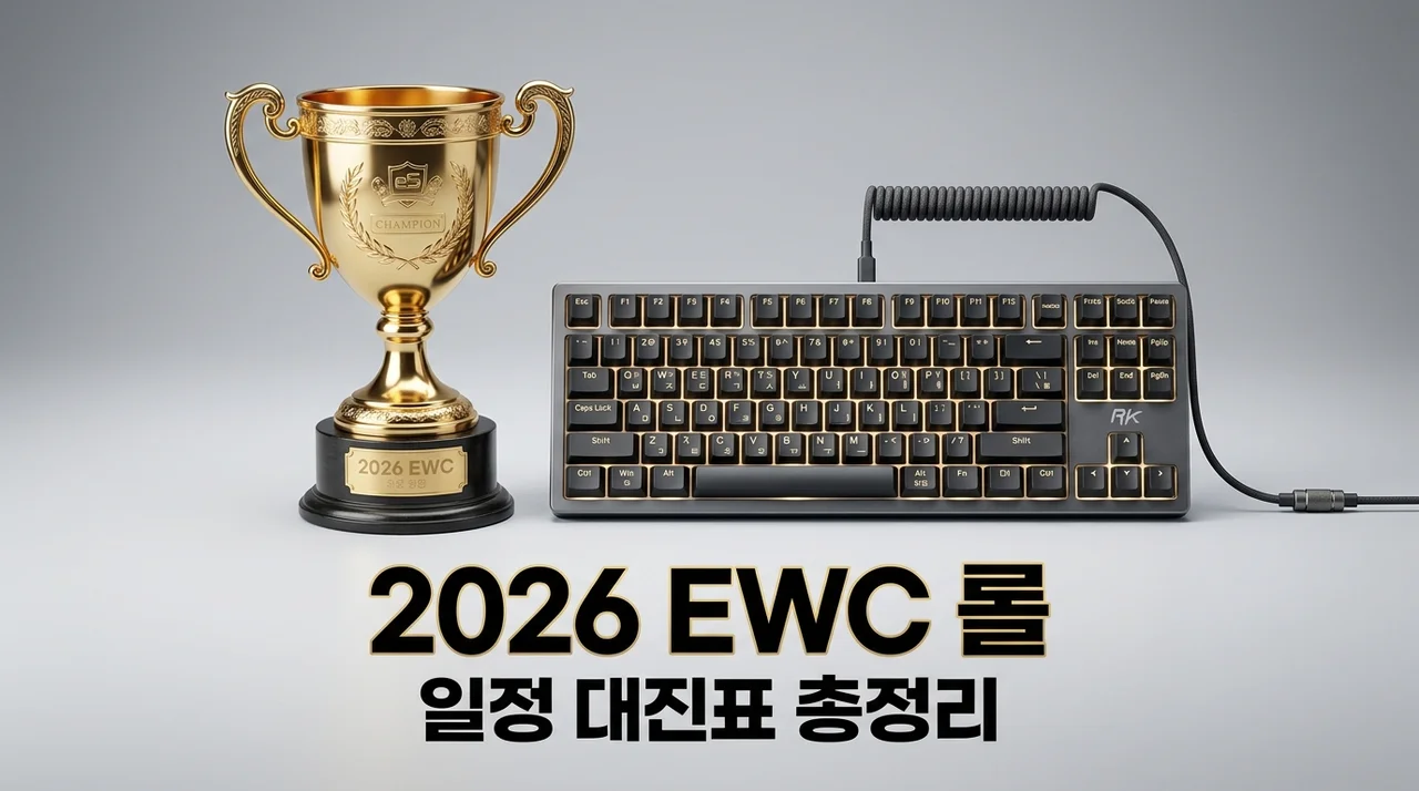 2026 ewc 롤 일정 및 LCK 진출팀 대진표 상금 총정리