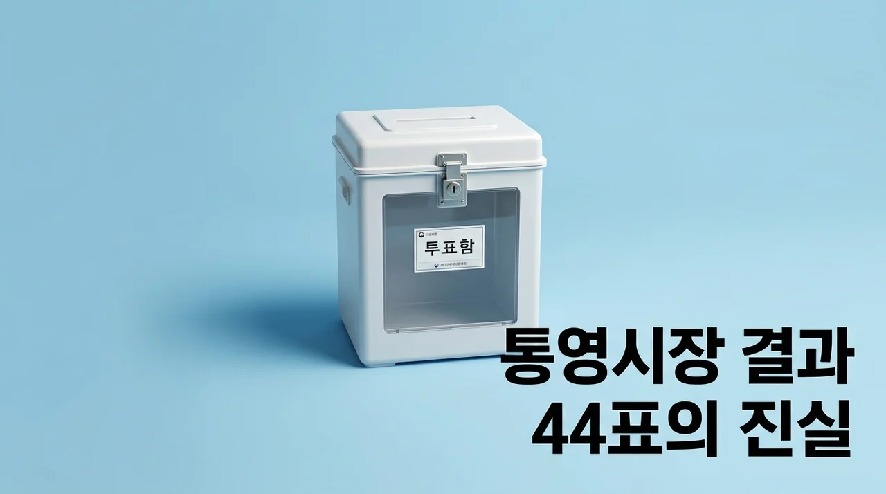 통영시장 재검표 결과 44표 차 초박빙 승부의 최종 결말