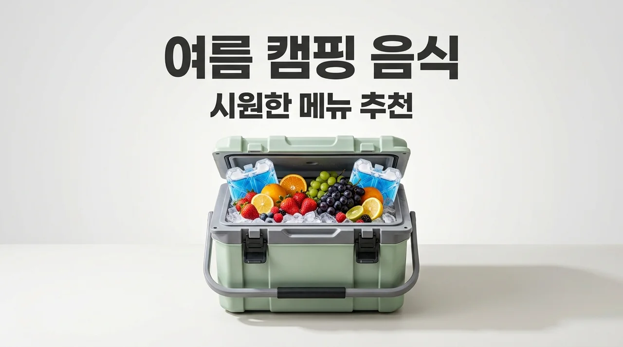 여름 캠핑 음식 추천! 식중독 걱정 없는 시원한 메뉴와 보관 꿀팁