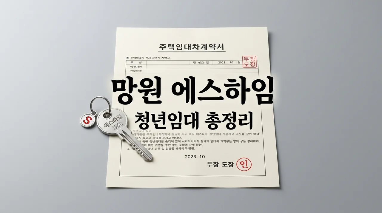 망원 에스하임 청년매입임대주택 자격 보증금 월세 완벽 가이드