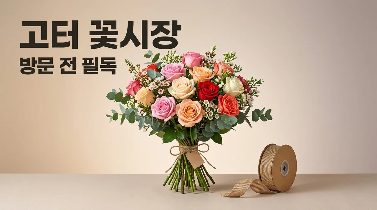 고속터미널 꽃시장 영업시간 주차 팁 및 셀프 부케 가격 완벽 가이드