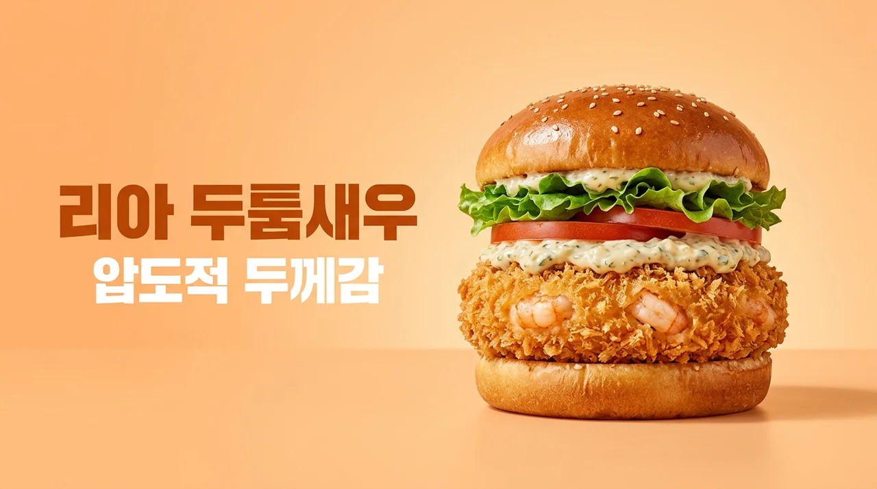 리아 두툼새우 롯데리아 신메뉴 가격 칼로리 맛 후기 완벽정리