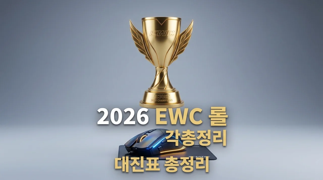2026 EWC 롤 대진표 일정 및 중계 시간 안내: 젠지 T1 한화생명