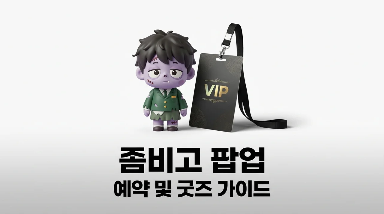 좀비고 팝업 예약 방법 및 위치 굿즈 12주년 혜택 총정리