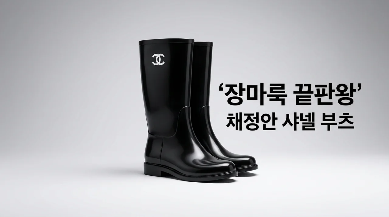 채정안 샤넬 레인부츠 장마룩 코디법! 비 오는 날 비율 좋아 보이는 비결