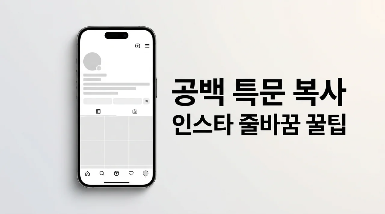 공백 특문 복사 및 인스타 줄바꿈 닉네임 활용 가이드