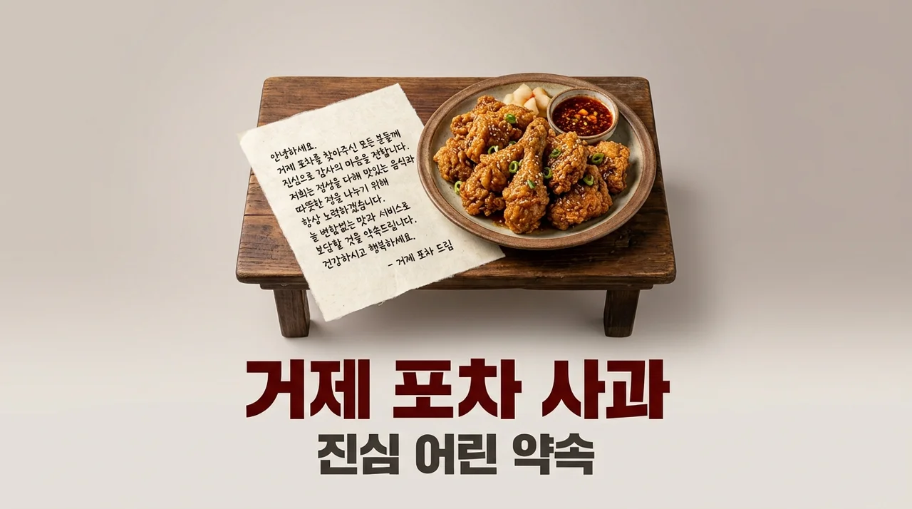 거제 포차 민원 폭탄 사과, 성지가 된 작은 가게의 진심 어린 약속