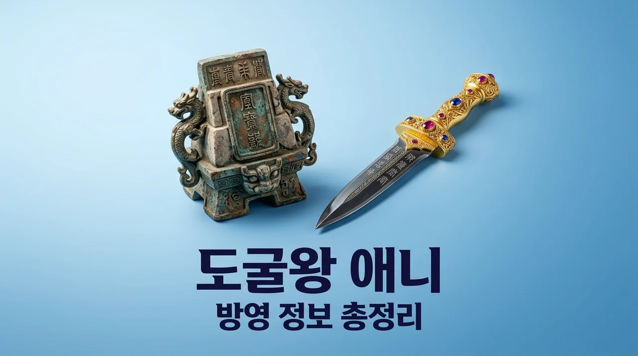 도굴왕 애니 방영일 OTT 보는곳 1화 줄거리 및 OST 완벽 정리