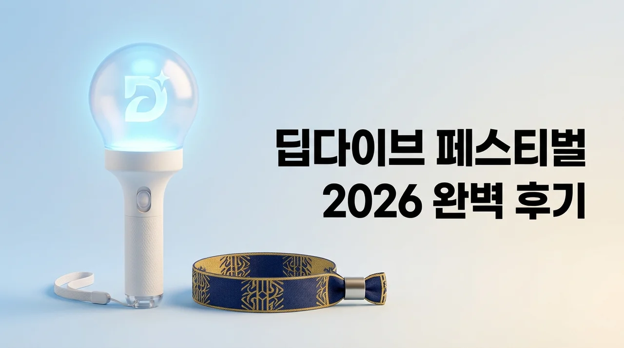 딥다이브 페스티벌 2026 후기: 라인업 명당 꿀팁 완벽 정리