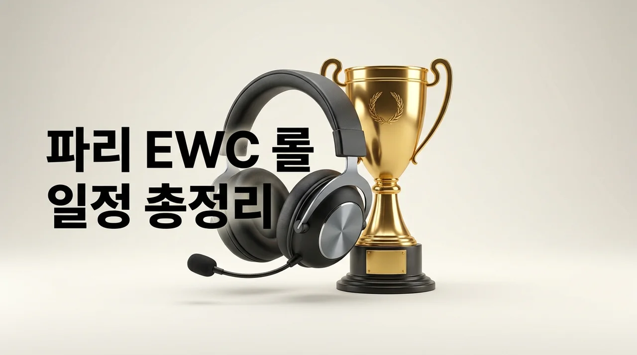 파리 EWC 리그 오브 레전드 2026 일정 대진표 및 한국팀 중계 총정리