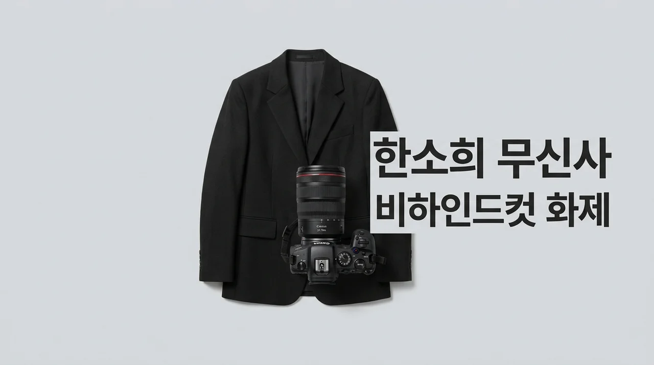 한소희 무신사 비하인드컷 화제, 올블랙 미니멀룩의 정석 분석