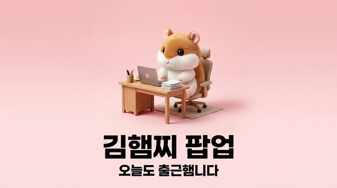 김햄찌 팝업스토어 예약 및 굿즈 총정리: 오늘도 출근햄니다