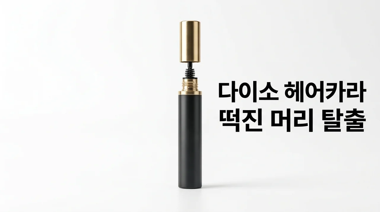 다이소 3천원 헤어 마스카라 떡진 머리 구원템? 사용법과 주의점