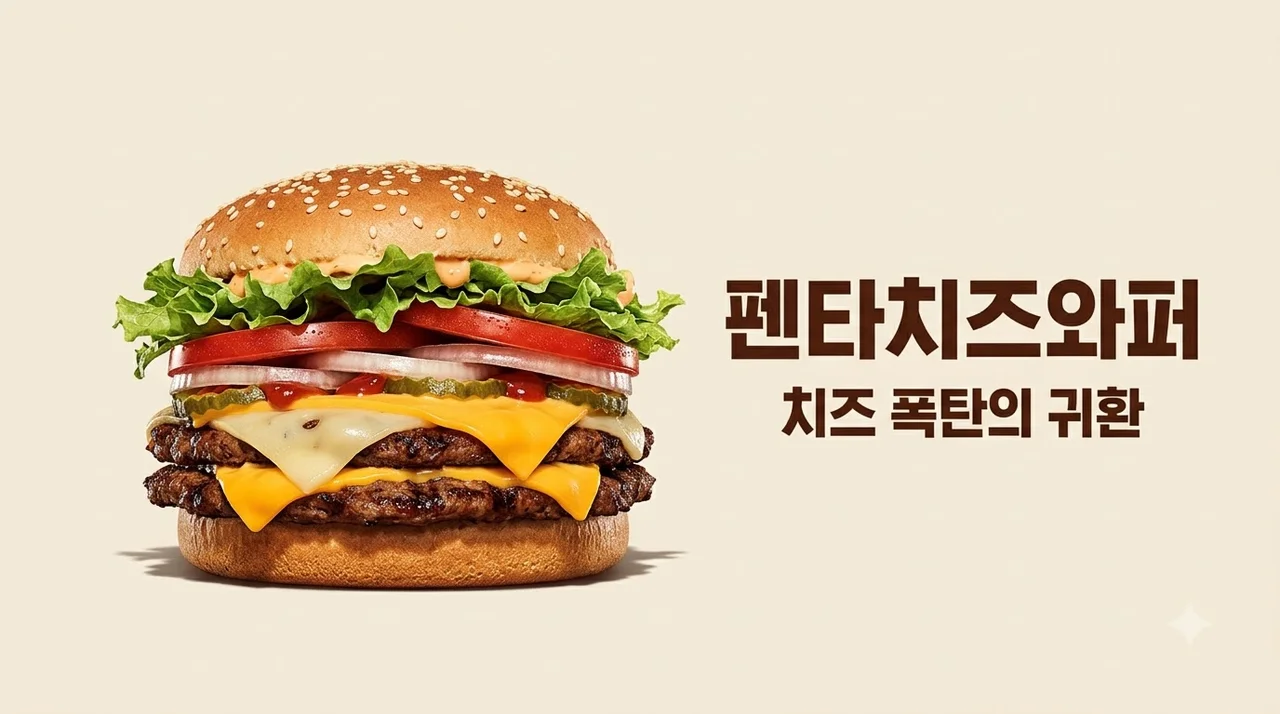 펜타치즈와퍼 버거킹 신메뉴 후기: 5가지 치즈의 압도적 풍미와 가격