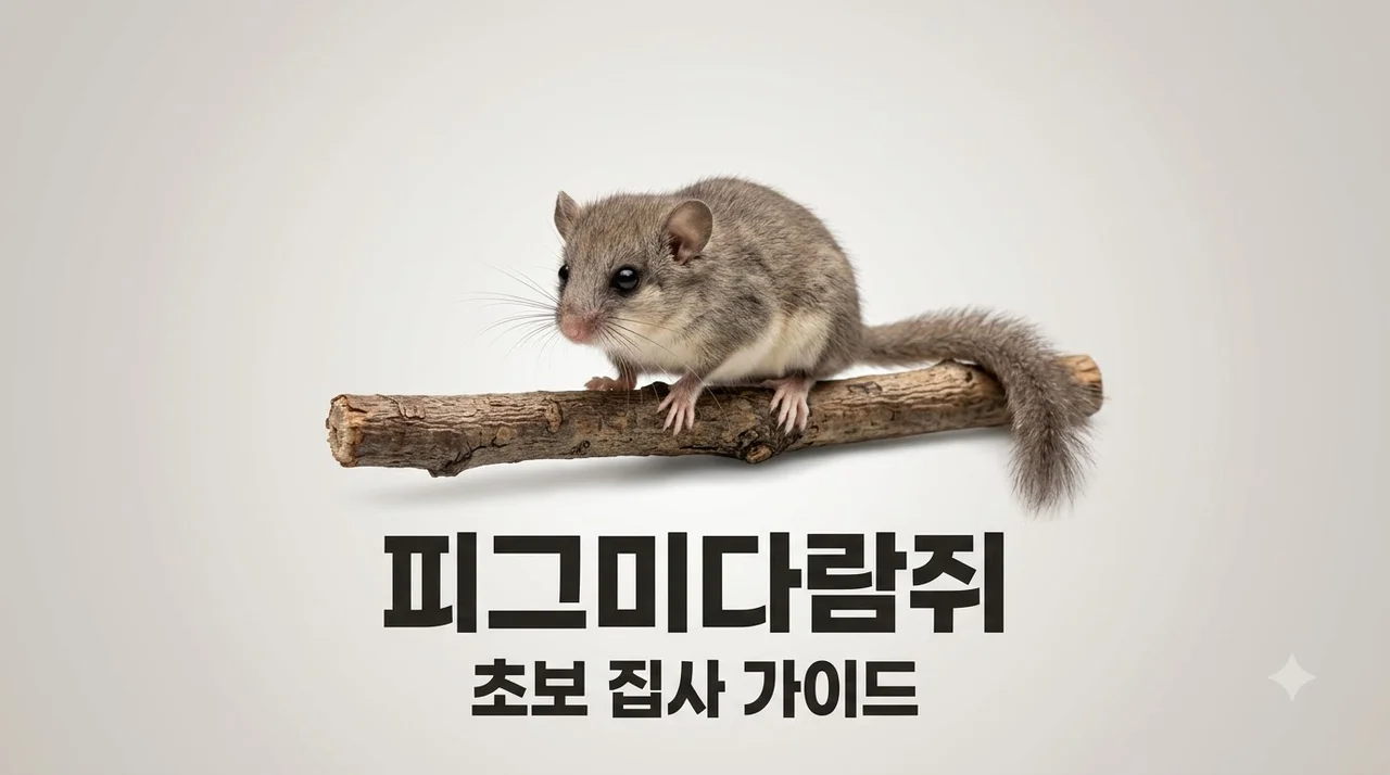 피그미다람쥐 키우기: 수명, 먹이, 필수 용품 및 주의사항 완벽 가이드