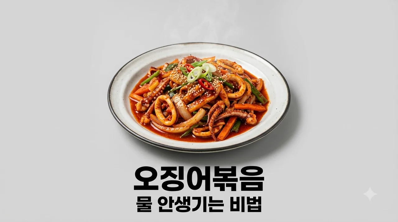 오징어볶음 레시피 물 안 생기게 만드는 법 류수영 백종원 황금 양념 비법