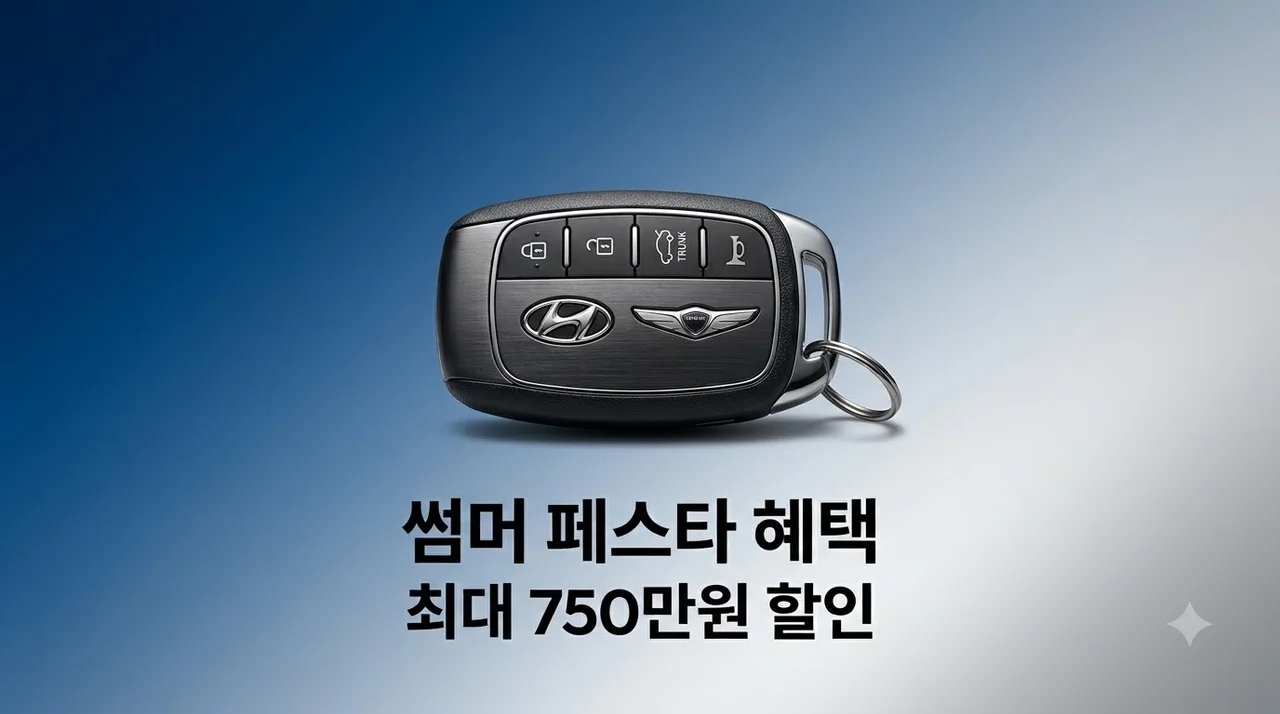 현대차 제네시스 썸머 페스타 혜택: 최대 750만원 할인 완벽 가이드