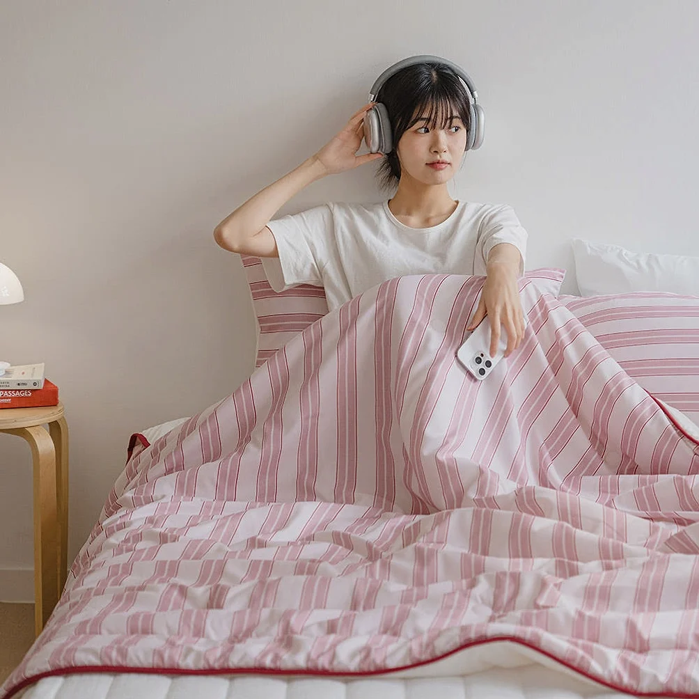 [네이버단독] 바자르 이불 냉감 썸머빌리지 먼지없는 양면 여름 차렵이불 SS 상세 이미지 2