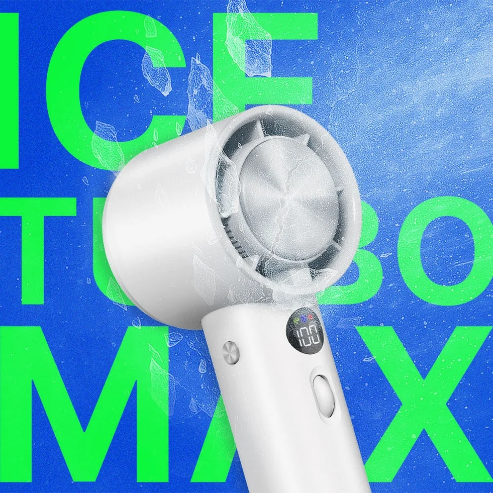 알리사 100단 아이스터보 MAX 휴대용 선풍기 냉각 에어컨 손 선풍기 손풍기 미니 핸디 상세 이미지 1