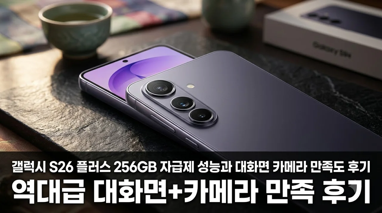 갤럭시 S26 플러스 256GB 자급제 성능과 대화면 카메라 만족도 후기