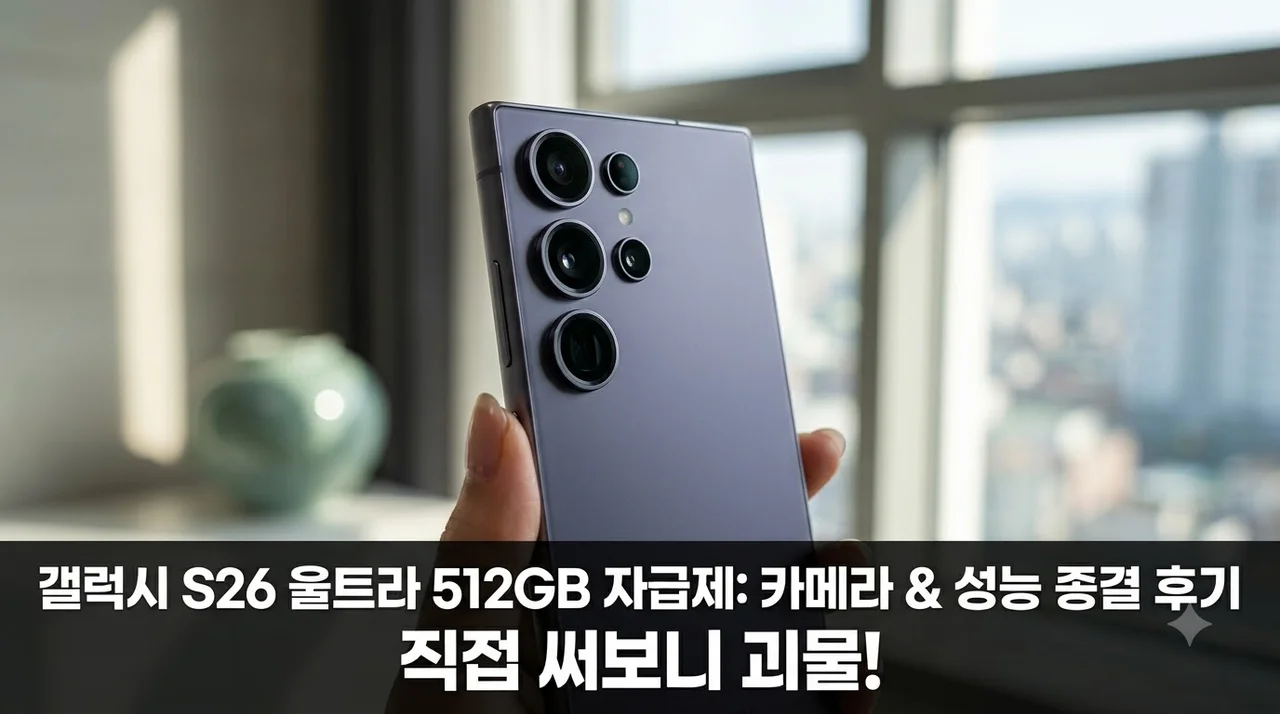 갤럭시 S26 울트라 512GB 자급제 성능과 카메라 직접 사용해 본 후기