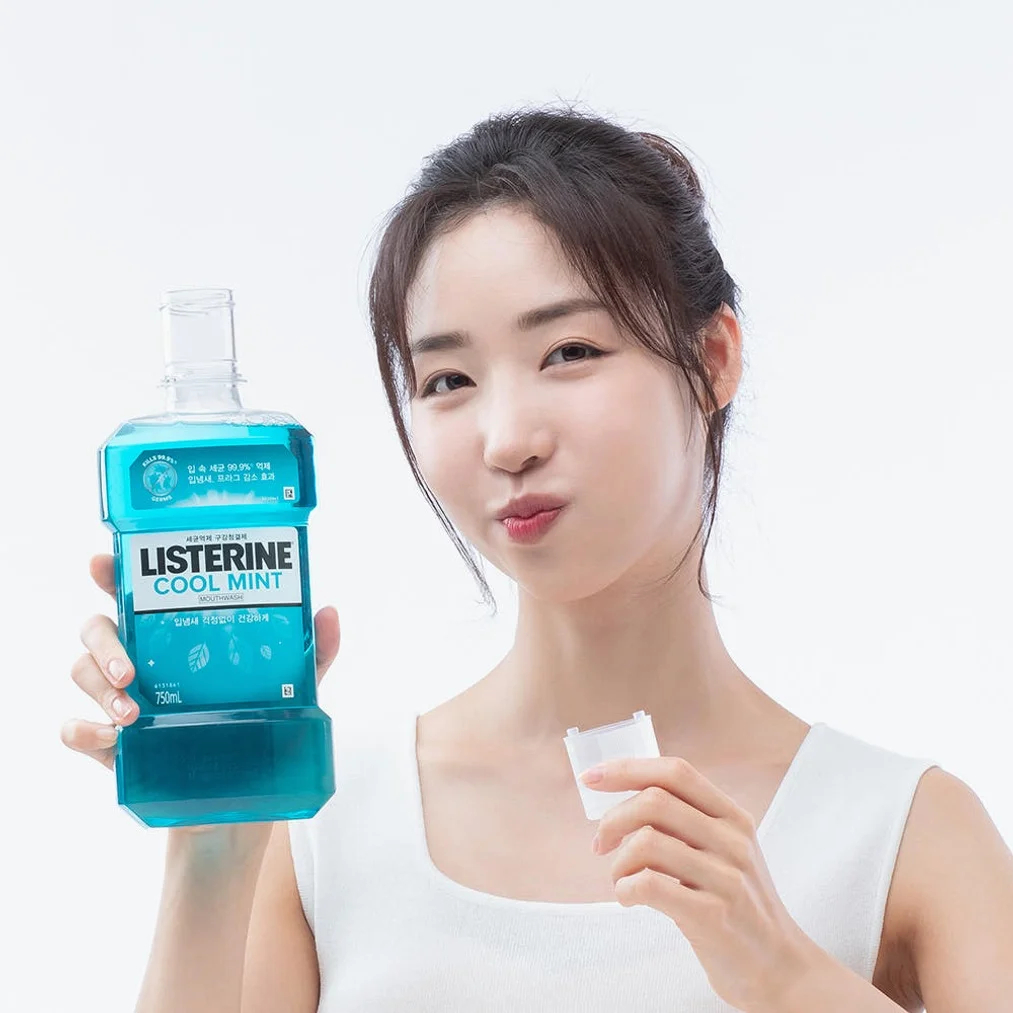 리스테린 쿨민트 가글 입냄새제거 구강청결제 1L, 3개 상세 이미지 3