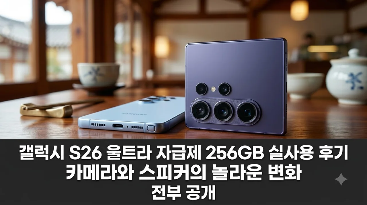 갤럭시 S26 울트라 자급제 256GB 실사용 후기 카메라와 스피커의 놀라운 변화