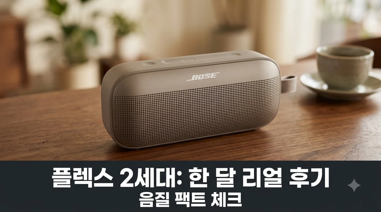 보스 사운드링크 플렉스 2세대 블루투스 스피커 음질 비교 및 한 달 사용 후기