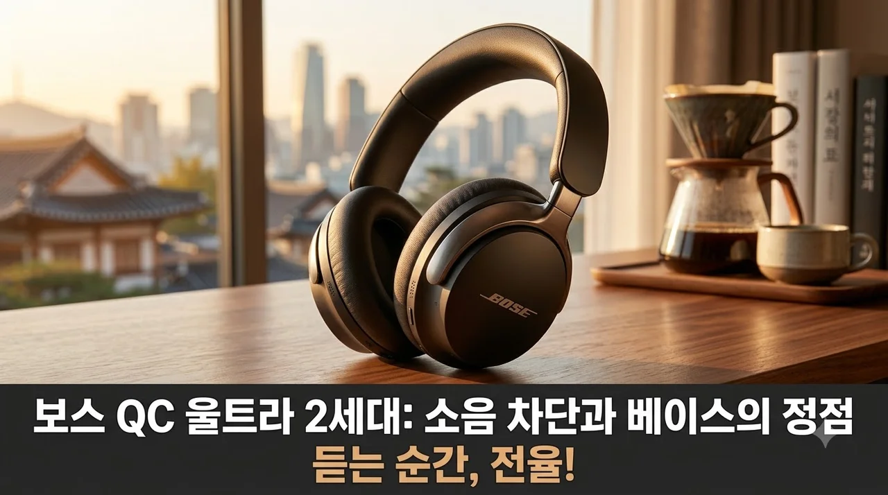 보스 QC 울트라 헤드폰 2세대 노이즈 캔슬링과 베이스 음질의 정점